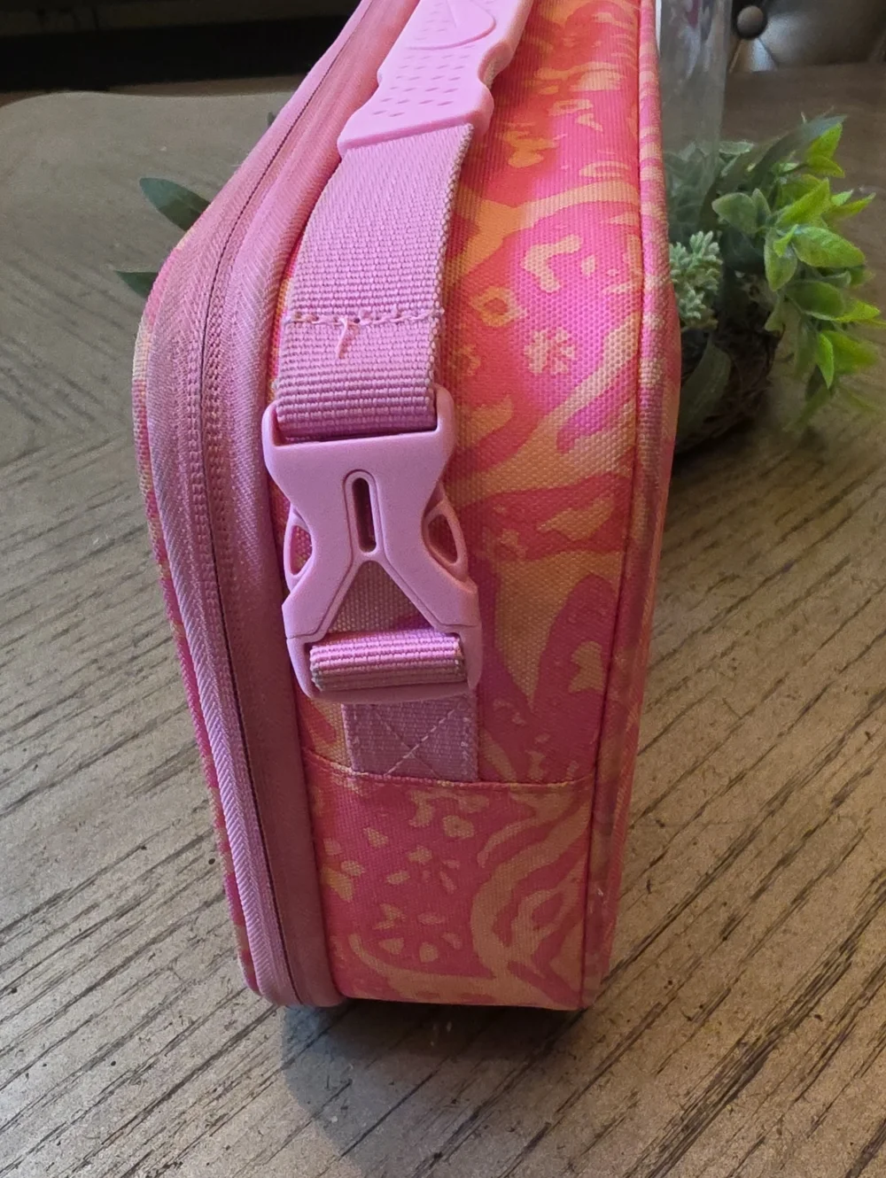 Nike Pink Patterned Insulated Lunch Box Tote